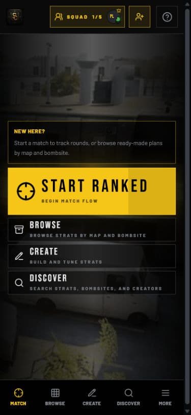 The Siege Codex main menu on a phone